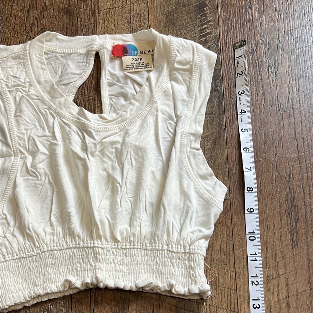 FP Movement by Free People White Cropped Tank Top - Picture 3 of 8